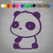 Koalabär Sticker süß 15x12cm Auto Beutelbär Wombat Koala Bear Australien JDM FUN 40-Violett