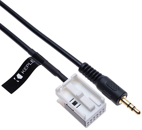 AUX Eingang Audiokabel Adapter Kompatibel mit B M W E60 E63 E64 E65 E66 E81 E82 E87 E88 E90 E91 E92 E93 CD Player Navigation Nav | 12-poliger Wechsler Transmitter 3.5 Stecker Verlängerungskabel | 1.5m