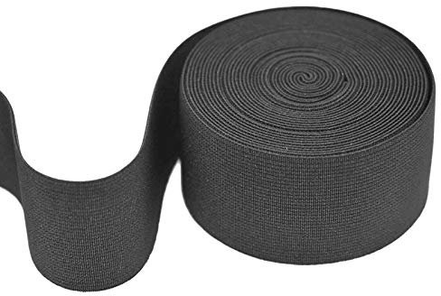 maDDma 5m Gummiband 50 mm breit Oeko-Tex Gummilitze elastisches Band Bekleidungsgummi Farbwahl, Größe:50 mm, Farbe:dunkelgrau