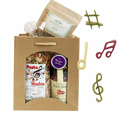 Feinkost-Set Musikfreunde mit Nudeln, Sauce und Gewürze
