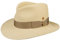 Mayser Panama Bogarthut Sommerhut Sonnenhut Panamastrohhut Strandhut Mafiahut Panamahut Damen/Herren - Made in The EU mit Ripsband, Ripsband Frühling-Sommer - 56 cm Natur-beige