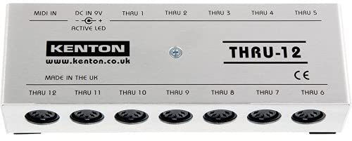Kenton MIDI Thru 12 - 12 Tasten USB MIDI Controller für Laptop - PC/Mac kompatibel