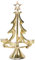 Riffelmacher & Weinberger Kerzenhalter Weihnachtsbaum für Teelichter 22x37 cm | 24168 - Gold - Adventsdeko Weihnachten Christbaum Tannenbaum Stern Metall