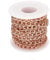 Jaydis 16.4 Feet Aluminum Curb Chains 10x6.5x1.8mm Twisted Links Cross Cable Chains Rose Gold with Spool for Pendant Necklace Jewelry Making