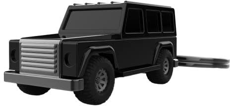 O meta[l]morphose Metalorphose MTM232-01 Schlüsselanhänger für Geländewagen, Schwarz, one size