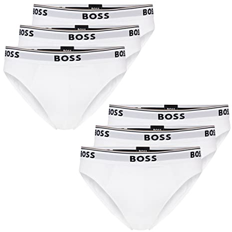 BOSS Herren Power Slips Briefs Unterhosen Cotton Stretch 6er Pack