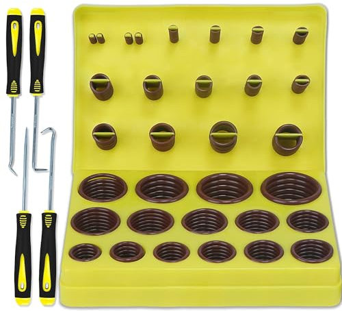 ZDBB 386 PCS Metric FKM O Ring Kit 30 Größen Fluorocarbon Oring Assortment Set für Automobile Motoren Zylinder Hydraulik Sanitär Armaturen Assorted Chemical Mehr