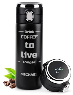 Maverton Thermal Mug for Man, Personalised Tumbler for boy, Long