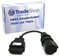 Trade-Shop OBD2 Diagnose Adapter Kabel 30-Pin auf 16-Pin Buchse kompatibel mit Iveco Stralis, Eurocargo, EuroTrackker, Trakker LKW Truck