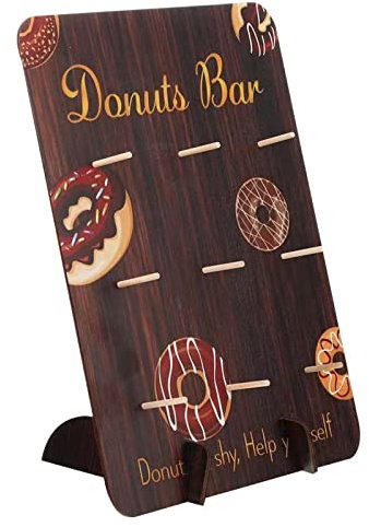 Donut-Tafel – -Donut-Display-Tafel, Donut-Display-Halter, Geburtstag, Urlaub, Dekoration, Anhänger, Ständer, Desserttisch, Stecktafel