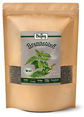 Biojoy Poudre d'ortie BIO (500 g), Feuilles d'ortie en poudre, ortie moulue (Urtica dioica)