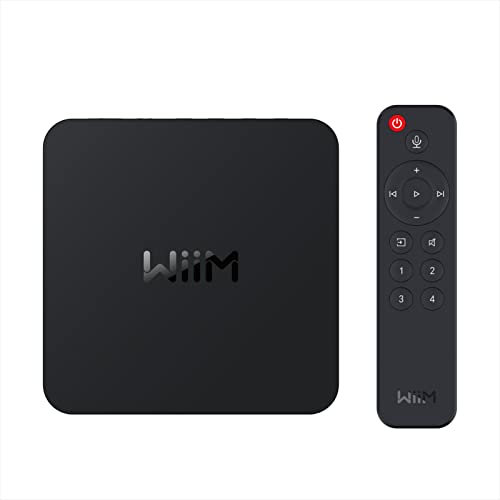 WiiM Pro AirPlay 2 Receiver mit Sprachfernbedienung, Multiroom Streamer, Streaming Hi-Res Audio von Spotify, Amazon Music, Tidal und mehr
