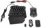 Fockety Combo Clavier et Souris de Jeu RVB à Une Main pour Master Pro pour PS5 4 pour Commutateur, Convertisseur de Souris Clavier Demi-Main Combo Clavier Filaire Ensemble D'adaptateurs