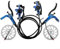 Scheibenbremse für Rotor, Fahrrad Hydraulische Scheibenbremse Set, Fahrrad Bremsen Set, Elektrofahrrad Cut Off Bremshebel mit für Rotor, Blau