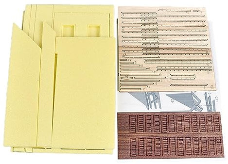 rongweiwang Handmade 1/35 Building Model Kits for House Layout Building Materials, Type CJ0211