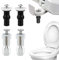 Fixation Abattant WC Vis, Abattant WC Fixations Charnières, 4 Pièces Fixation Abattant WC Universel Toilettes à Charnière Fixations, WC Siège Charnière, Fixations WC Siège de Boulons à Expansion