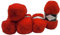 5 x 100 Gramm Ilkadim Export Mohair Classic Strickwolle, 500 Gramm Strickgarn einfarbig mit 25% Mohair Wolle (rot 56)