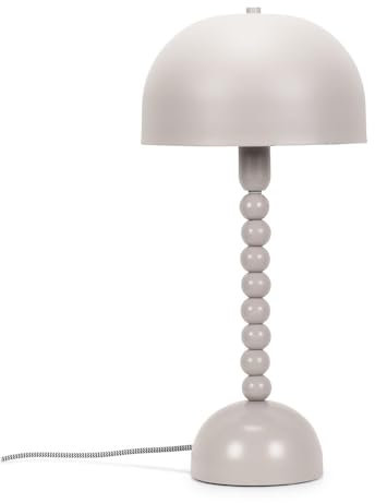ValueLights | Grey Pebble Abstract Bedside Table Lamp with Dome Lampshade Living Room Bedroom Light | Table Lamps, Home Décor & Improvement Essential