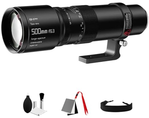 TTArtisan 500 mm F6.3 Teleobjektiv, Vollbild, große Blende, Weitwinkel, Langfokus, kompatibel mit Canon EF-Mount-Kameras EOS 5D Mark IV, EOS 6D Mark II, EOS 90D, 7D