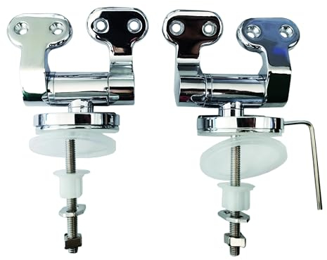 Wirquin, chromé 20722688 Vis abattant wc Diplomat fermeture ralentie & fixation par le dessus