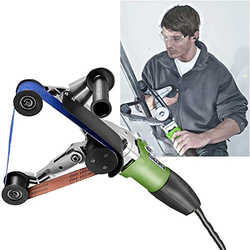 Machine industrielle 900 ponceuse à bande pour tubes en aluminium, machine de polissage autour des tuyaux, outil de ponçage électrique, polissage à 270 °, diamètre maximal du tuyau