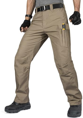 FREE SOLDIER Pantaloni da Lavoro per Uomo – Pantaloni Cargo con vestibilità Comoda, Tattici, con Tasche Multiple