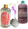 Treaclemoon Duo of Lavender Fairy (500 ml) and Rouge Love Story Shower Gels (500 ml) with Body Puff.