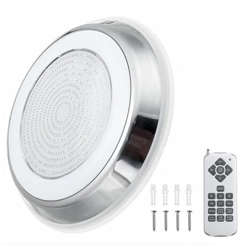 KMGUZRRWD Luces de piscina subacuáticas Par56 Led Rgb bajo el agua, lámpara LED resistente al agua IP68, foco con Control remoto 35W 42W (Color : RGB 18 key remote, Size : 42W DC12V)
