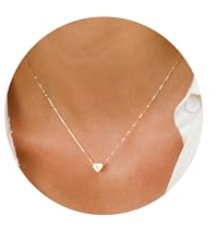 TINGN Gold Kette mit Buchstaben Mädchen - Herz Kette Mädchen Initialen Halskette mit Buchstaben V Herz Anhänger Kette Damen Geburtstags Weihnachten Geschenke für Frau Mama Teenager Mädchen Schmuck