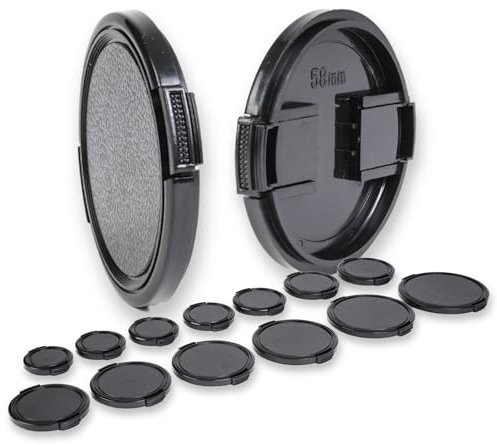 Lens-Aid Bouchon d'objectif Retro 77 mm avec Fermeture à Clip pour objectifs d'appareil Photo |du Capuchon d'objectif pour numériques rétro, appareils| Compatible avec Fujifilm, Sony, Canon, Nikon