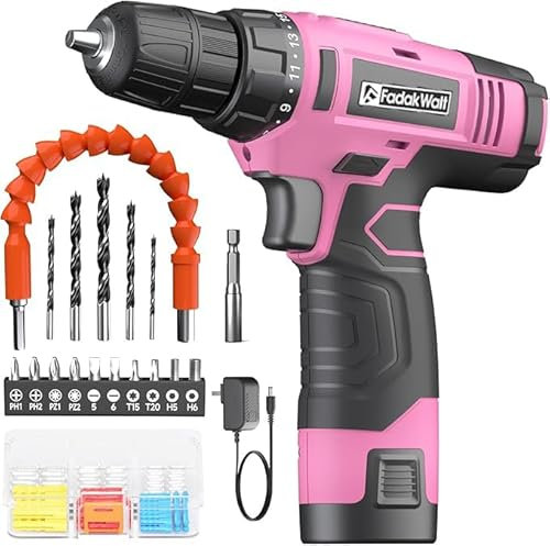 12V Akku-Bohrmaschine pink