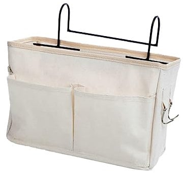 SOESFOUFU Practical Wall-mounted Hanging Bag Home Storage Organizer White Iron Craft Decorative for Living Room Bedroom