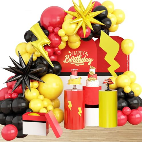 Geburtstags Luftballons Girlanden Set Redball Latexballons Folienballons Partydekoration Redball Themen Party Zubehör