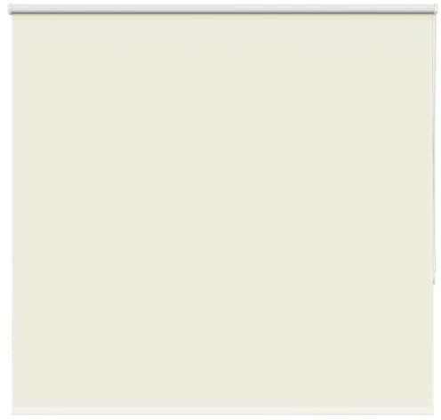vidaXL Estor Enrollable Opaco Blanco Roto 155x130cm Tela Ancho 151,6cm, Estor día y Noche, Estor de Cocina, Estor Opaco Enrollable, Estor Opaco