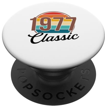 1977 Classic Vintage Design Jahr 1977 Geburtstag PopSockets Klebender PopGrip