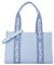 VALENTINO Candle Shopping Bag Azzurro