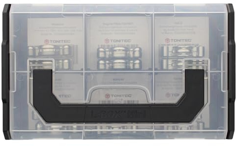 ToniTec Schneckengetriebe Set in praktischer Sortimentsbox, Getriebeschnecken zur Reparatur für Fenstergetriebe, je 2 Stück passend für Siegenia, Winkhaus, AUBI, Maco und Roto