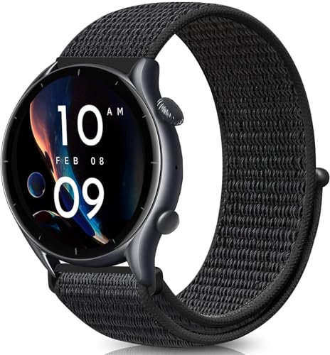 VELULYX Nylon Elastic correa Compatible with GTR 47mm/2/2e/3/3 Pro/GTR 4/4 Pro/Stratos 3/2, 22MM Elastic correa for Xiaomi Watch S1/S1 Active/Xiaomi Mi/S3/Watch 2