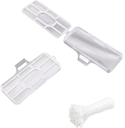 50 Stück Kabeletiketten Kabel,Beschriftung mit Kabelbinder durchsichtig,Kabelbeschriftung Clip​,Kabel Etiketten,Kabelmarkierer Kabelbeschriftung,für Kennzeichnung und Sortierung Kabeln Art (4020)