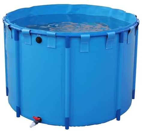 Piscina rotonda fuori terra, piscina con cornice extra large, rivestimento flessibile in PVC, stagno per pesci in tela