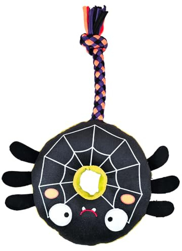 Nobby Halloween Plüsch Spinne mit Seil 30 cm