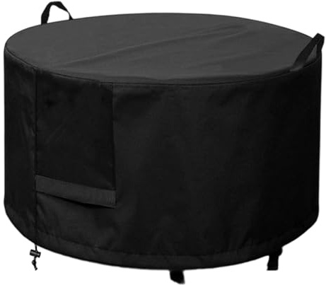 FytStycale Feuerstelle Abdeckung Gartenfeuerstelle Schutzhülle Abdeckplane Feuerschale Oxford Stoff Wasserdicht Tragegriff mit Lüftungsloch Praktisch Einf, Mehrfarbig, 72cmx72cmx40cm