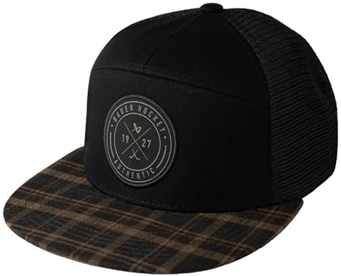 Bauer Fannel Snapback Cap Schwarz