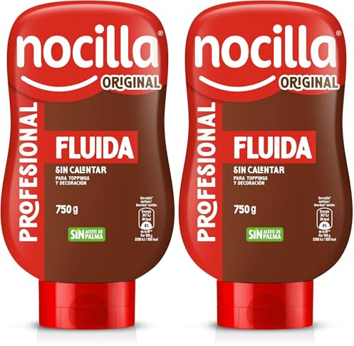 Nocilla, Profesional con sabor Original, Bocabajo sin Aceite de Palma - 750g (Paquete de 2)