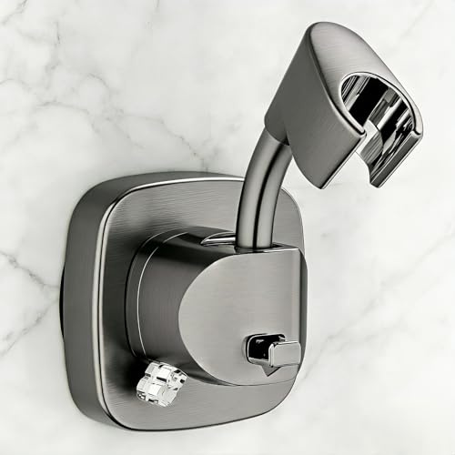 360° Swivel Shower Head Holder with Strong Removable Suction Cup | 10kg Load Capacity, Tool-Free Installation in Seconds Removable and Rustproof Shower Bracket with Chrome Polished for Bathroom