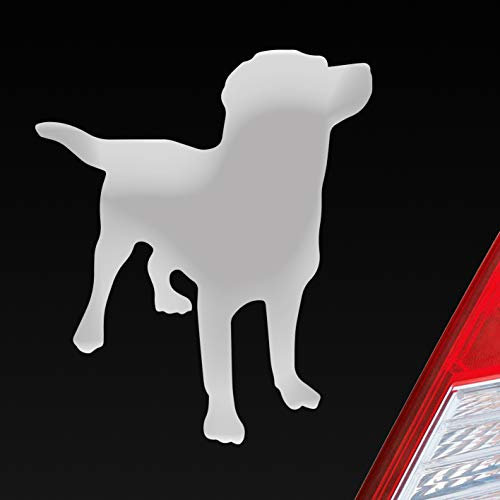 Hellweg Druckerei Labrador Labbi Retriever Dog Hund Dog Tier Auto Aufkleber Sticker Heckscheibenaufkleber