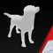 Hellweg Druckerei Labrador Labbi Retriever Dog Hund Dog Tier Auto Aufkleber Sticker Heckscheibenaufkleber