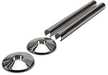 Talon Snappit for Towel Rail Radiators Pipe Covers and Collars (Chrome 200mm)