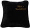 Krings Fashion Kissen- Kuschelkissen mit Name Bestickt- 50 x 50 cm - Schwarz - Stickfarbe wählbar - Wunschtext individuell anpassbar - Hülle mit Inlett - jetzt anpassen