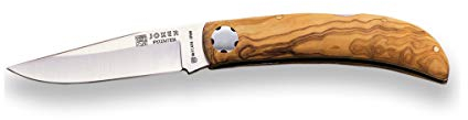 Joker Sport Taschenmesser Pointer NO66 mit Olivenholzgriff, Klinge MOVA 9 cm, Angelgerät, Jagd, Camping und Wandern